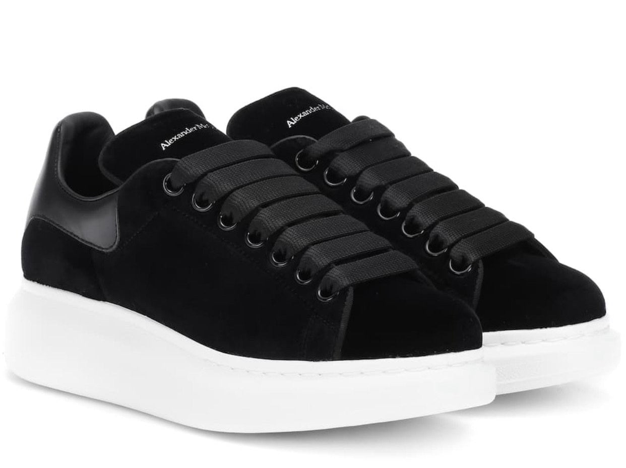 Alexander McQueen Noir/Blanc Velour