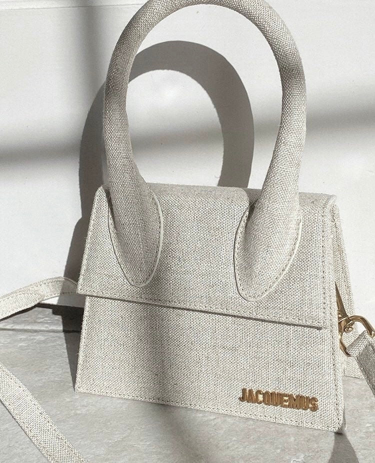 Jacquemus Chiquito Mittelgroße weiße Tasche
