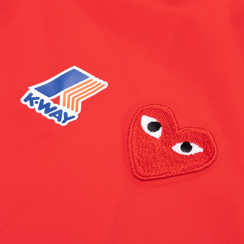Kway X CDG: Kway Red