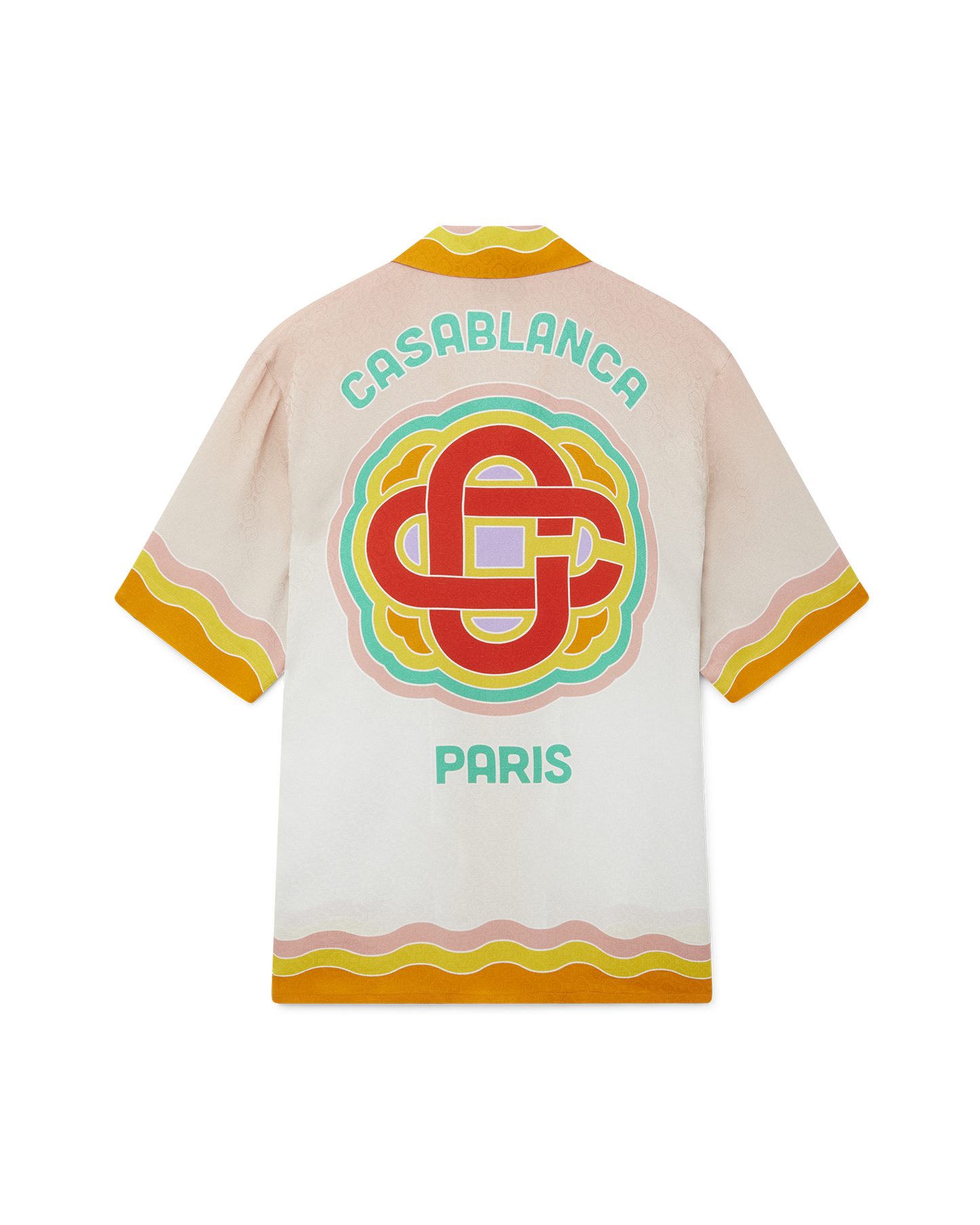 Rainbow Monogram Silk Shirt