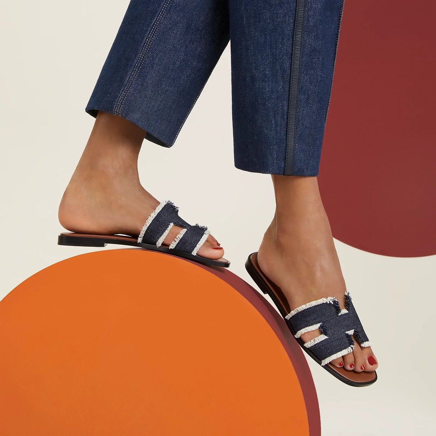 Oran Sandalen - Rohblau