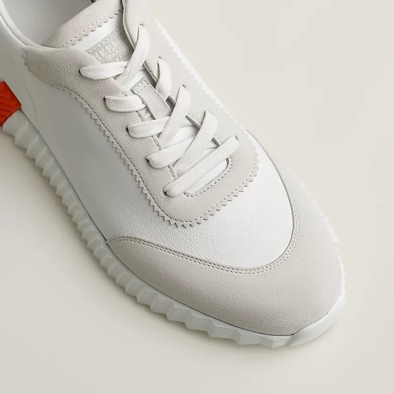 Weiß/orange Hermès-Sneakers