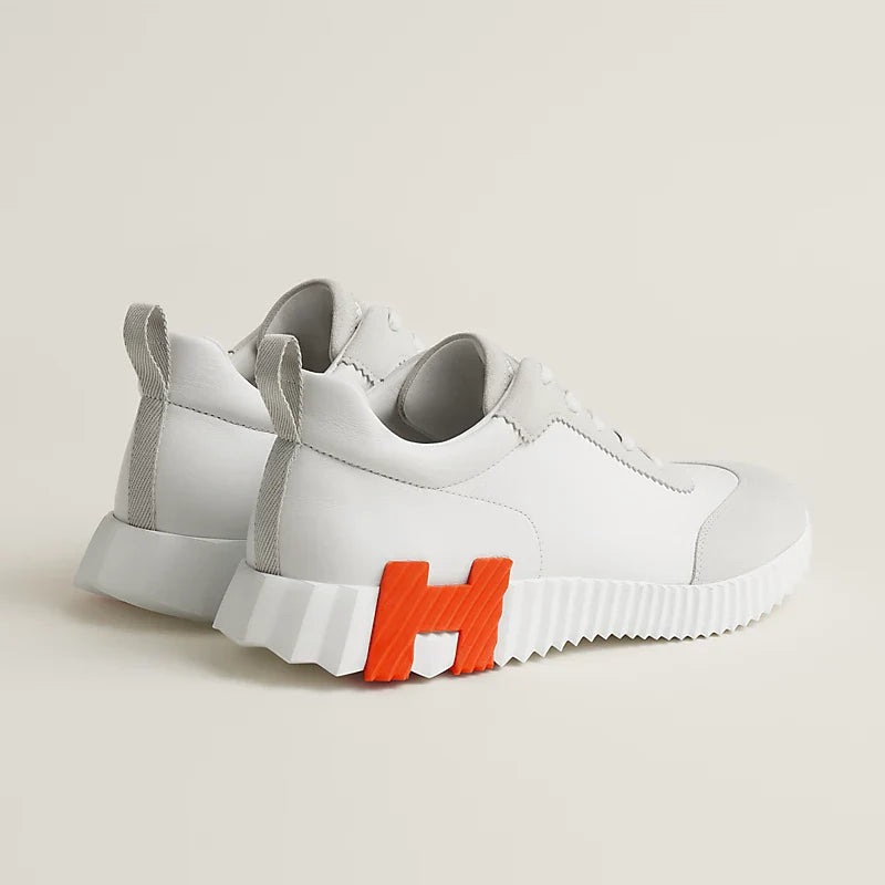 Weiß/orange Hermès-Sneakers
