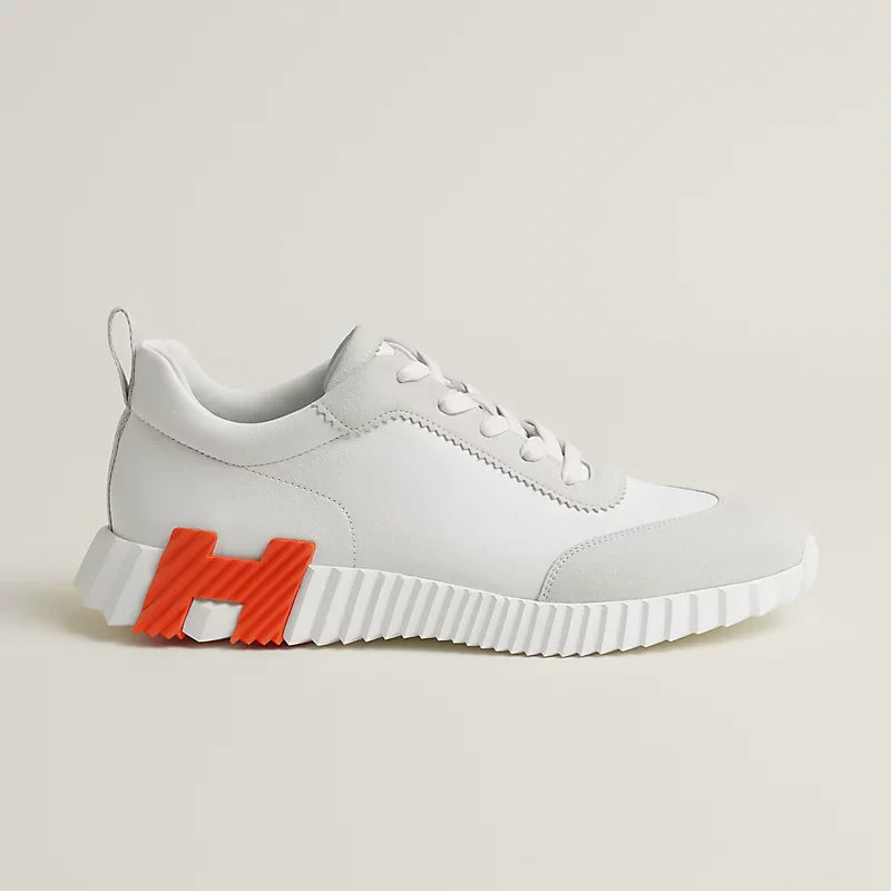 Weiß/orange Hermès-Sneakers