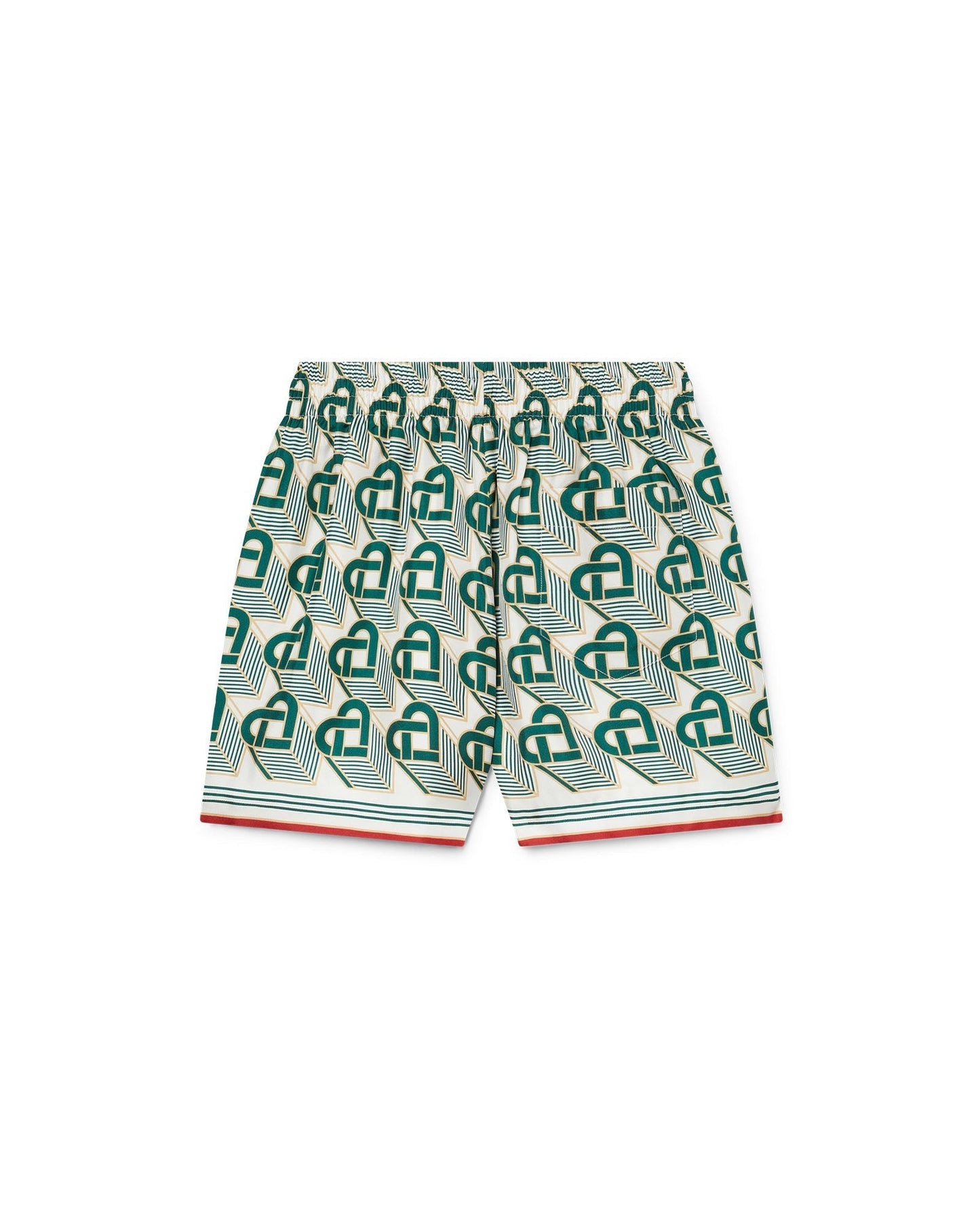 Heart Monogram Silk Shorts