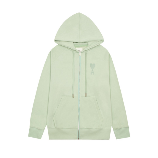 Grüne Jacke mit grünem Herz von Ami Paris