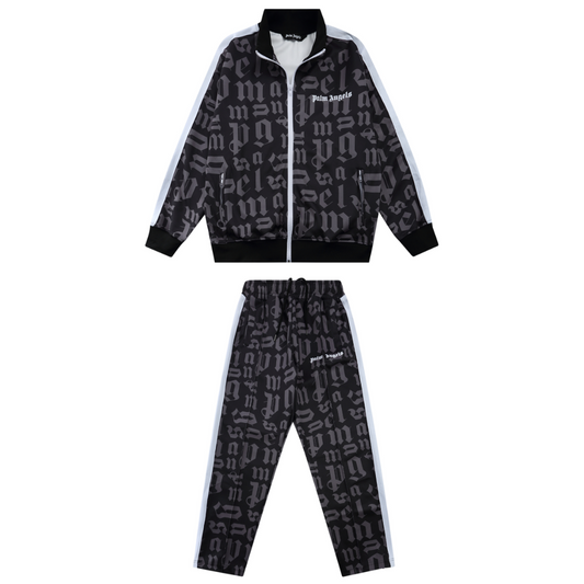 Trainingsanzug mit Palmen-Monogramm