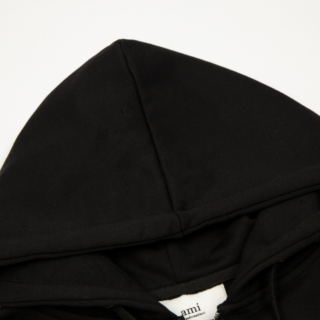 Veste Ami Paris Blanc Cœur Noir