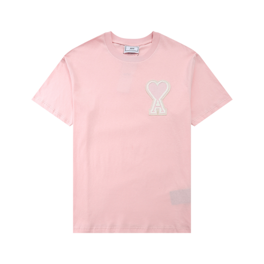 Rosa Herz Ami Paris T-Shirt