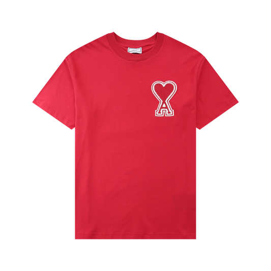 Rotes Herz Ami Paris T-Shirt