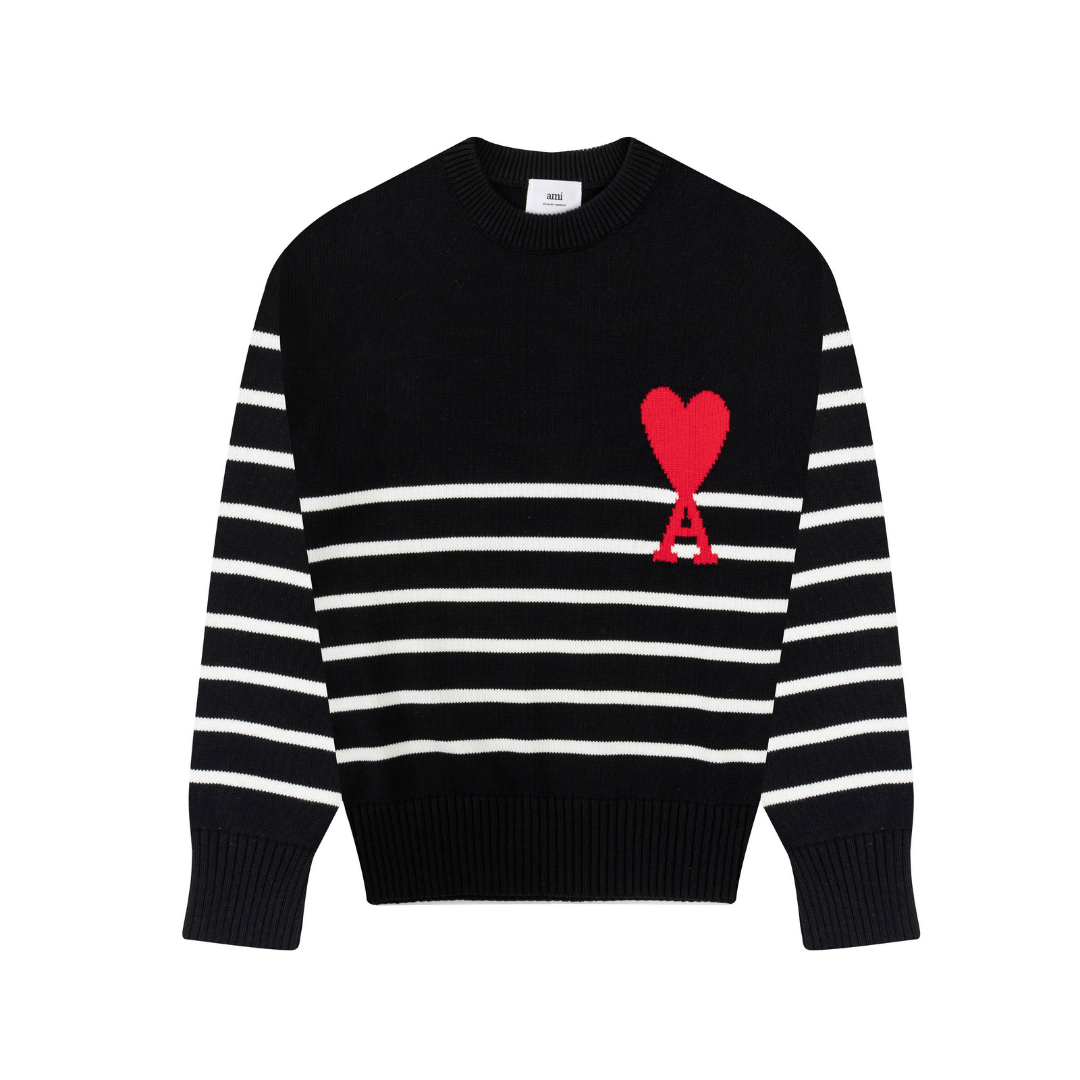 Pull Ami Paris Marin Noir