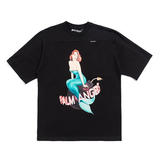 Palmen-Meerjungfrau-T-Shirt