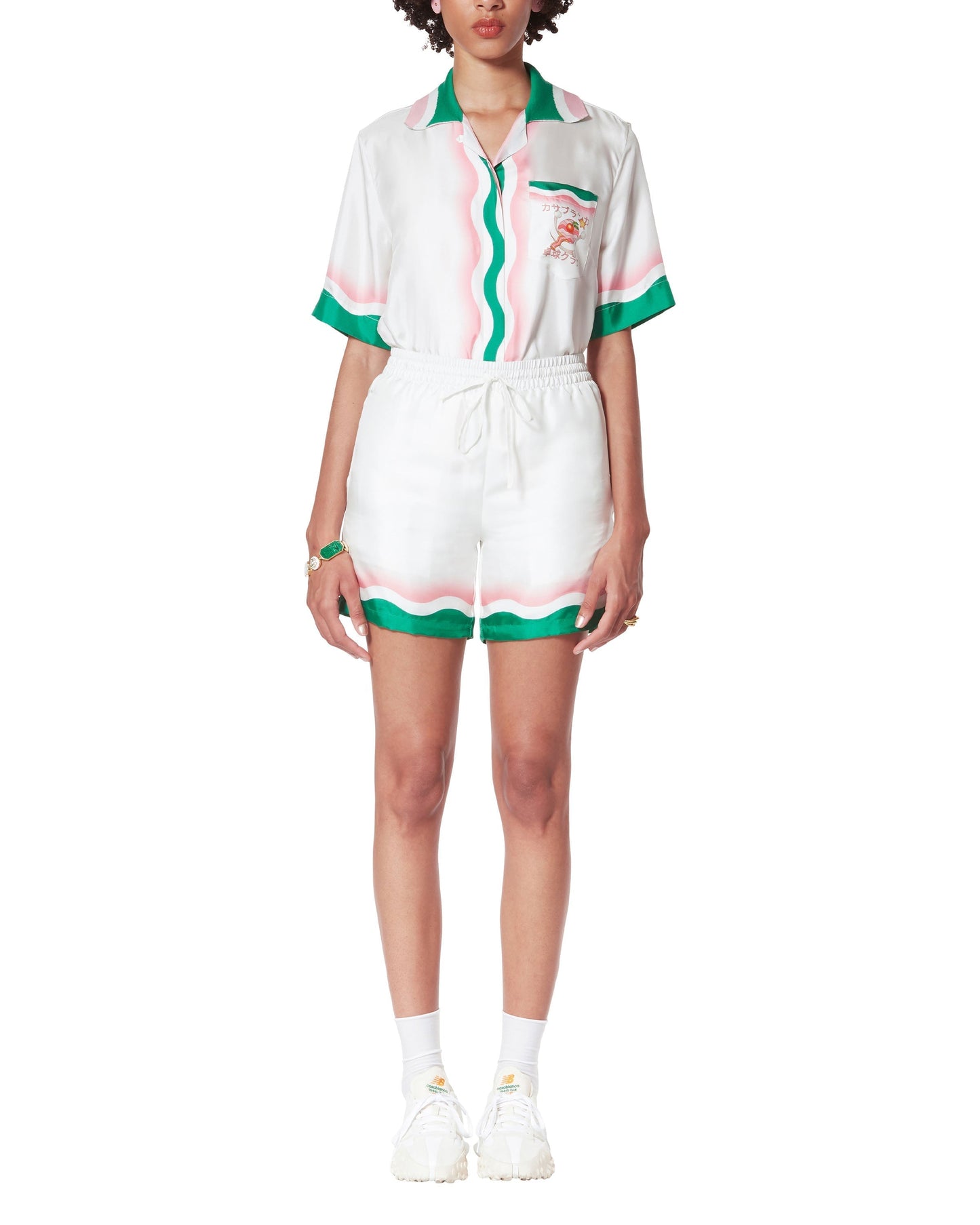 Le Jeu De Ping Pong Silk Shorts