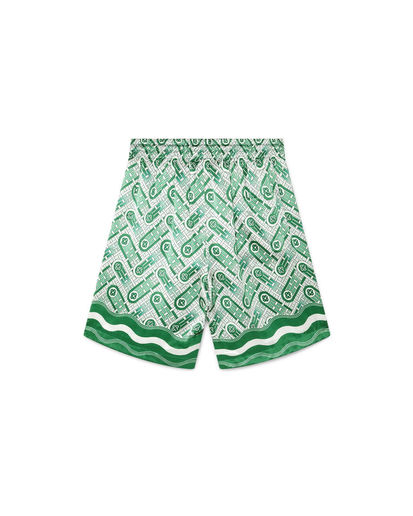 Ping Pong Monogram Silk Shorts