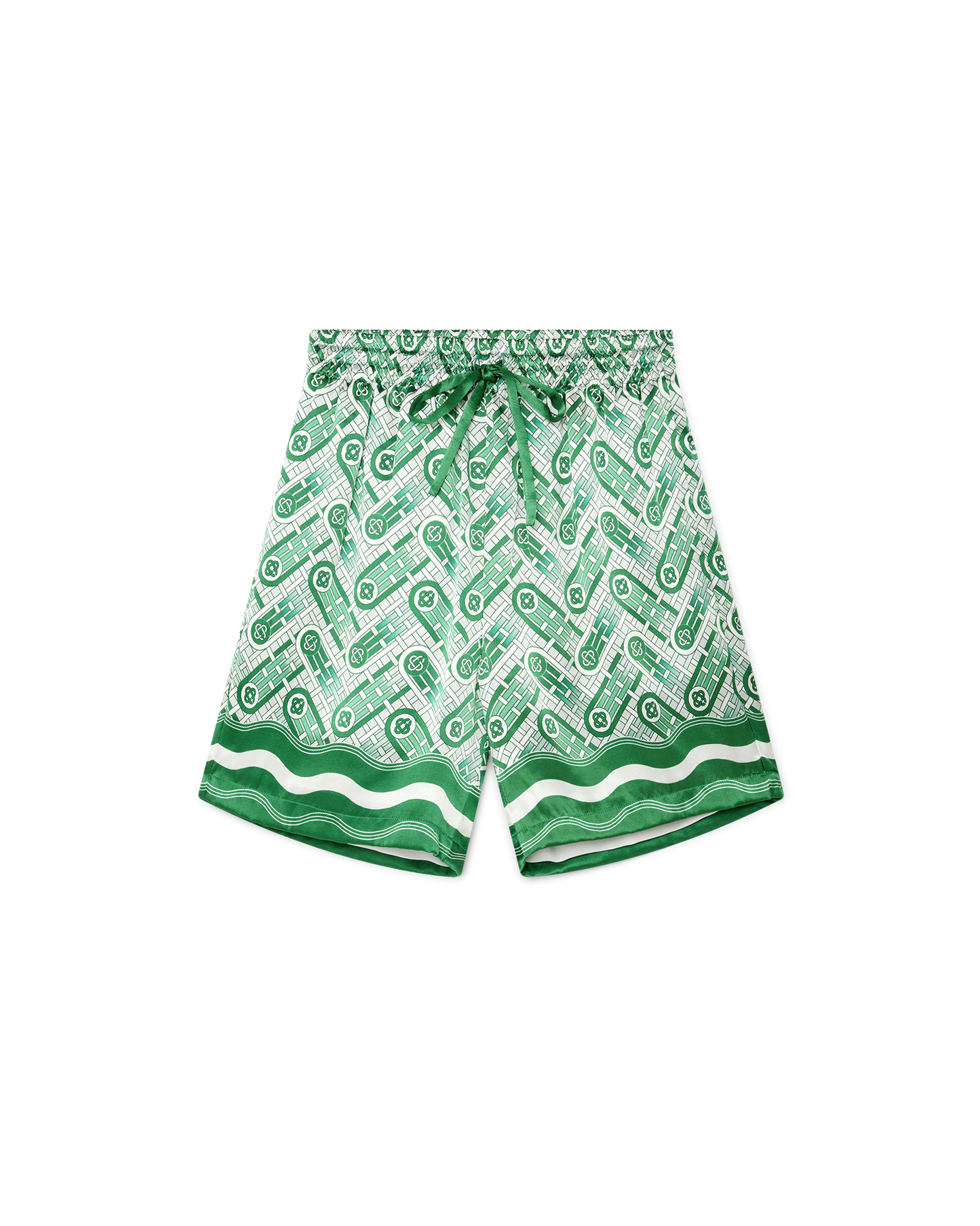 Ping Pong Monogram Silk Shorts