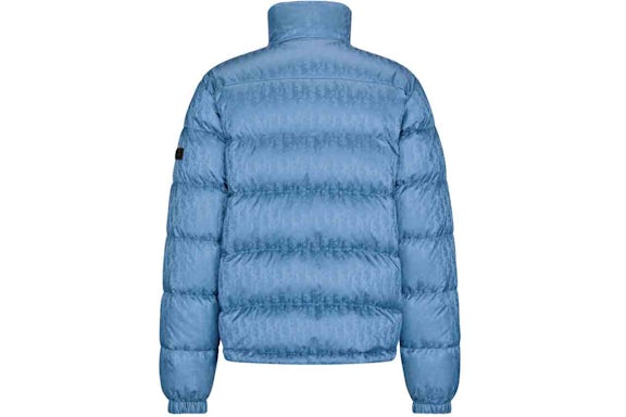 Dior Oblique Daunenjacke in Elektroblau