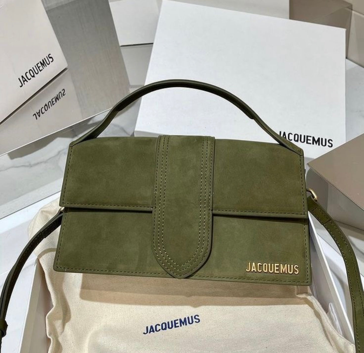 Jacquemus Grand Bambino Tasche Grün