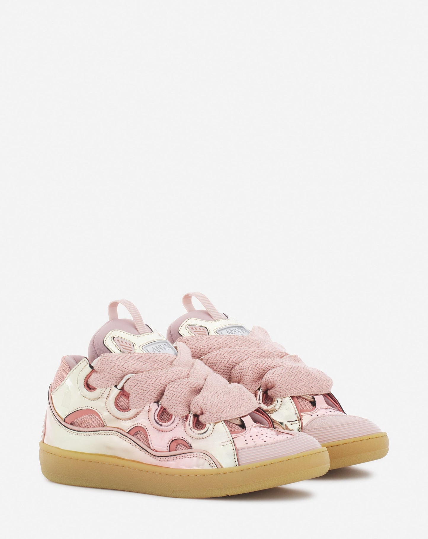 Lanvin Rosa-Weiße Turnschuhe