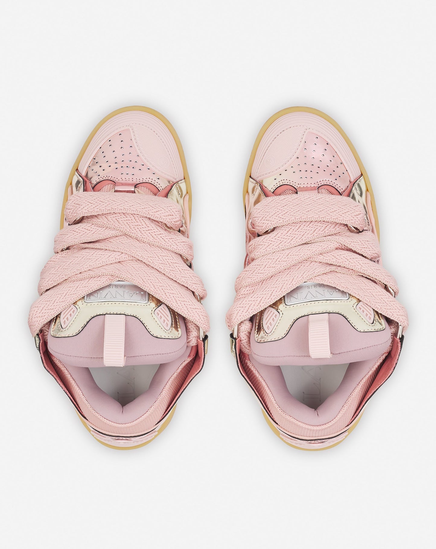 Lanvin Rosa-Weiße Turnschuhe