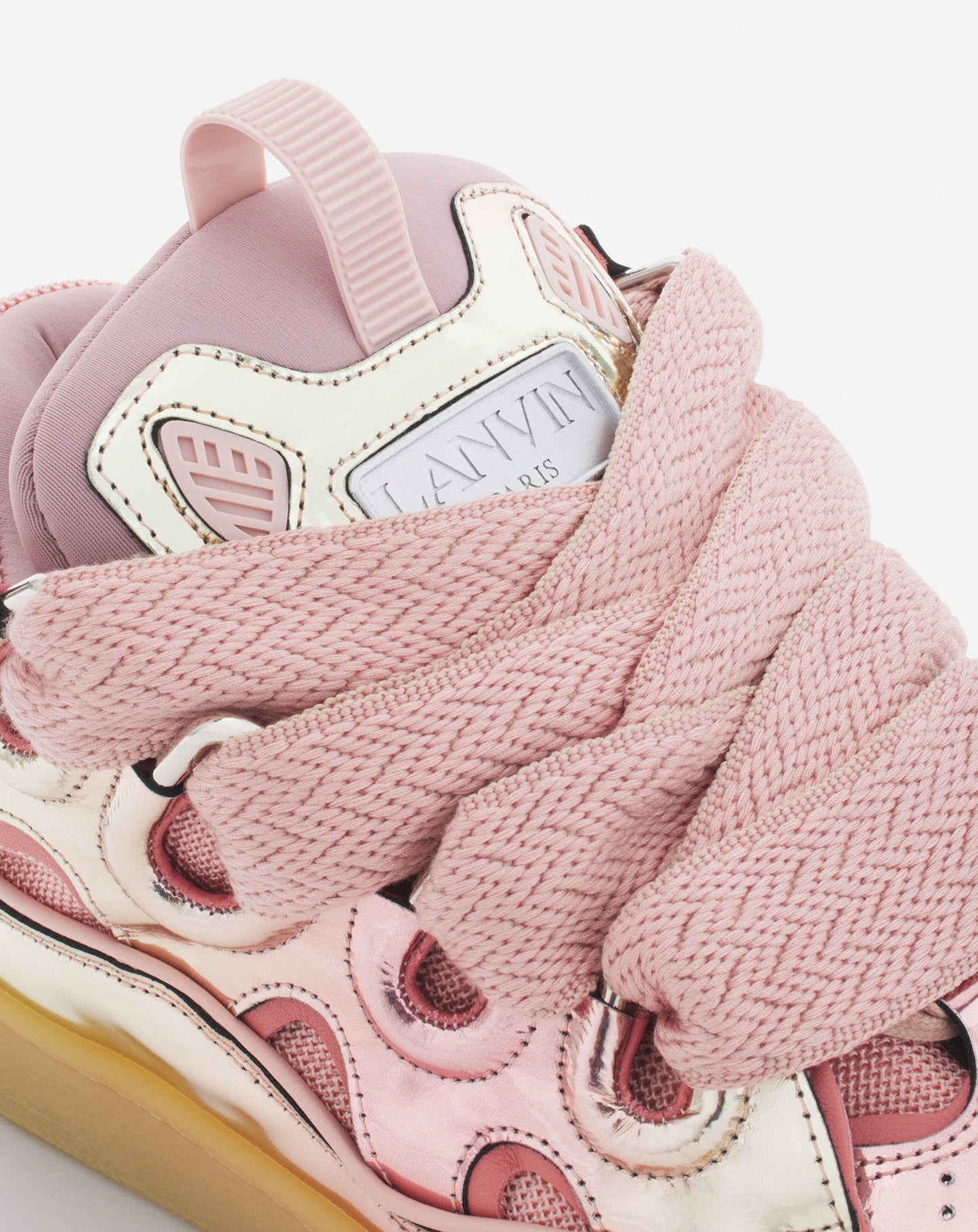 Lanvin Rosa-Weiße Turnschuhe