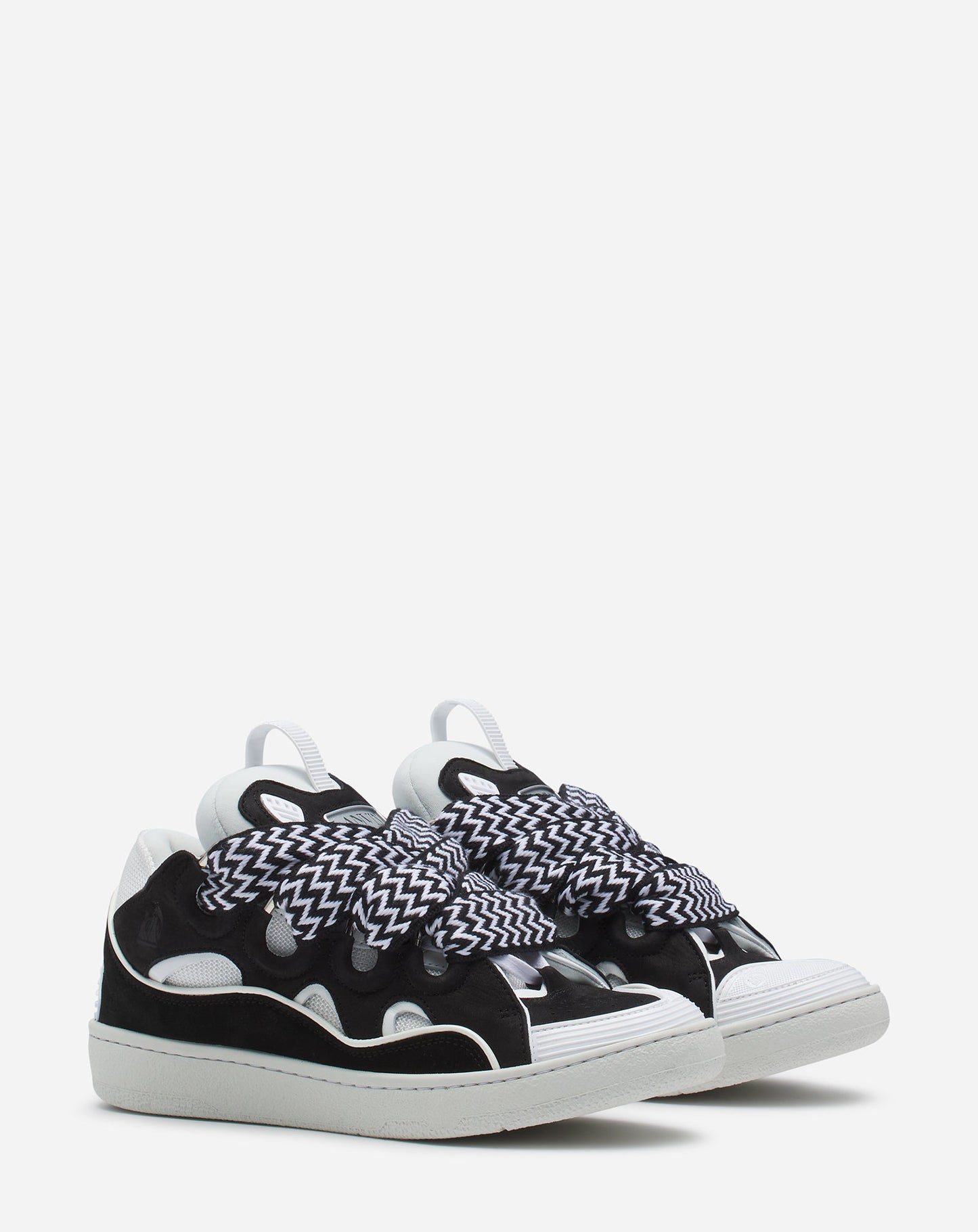Schwarze und weiße Turnschuhe von Lanvin