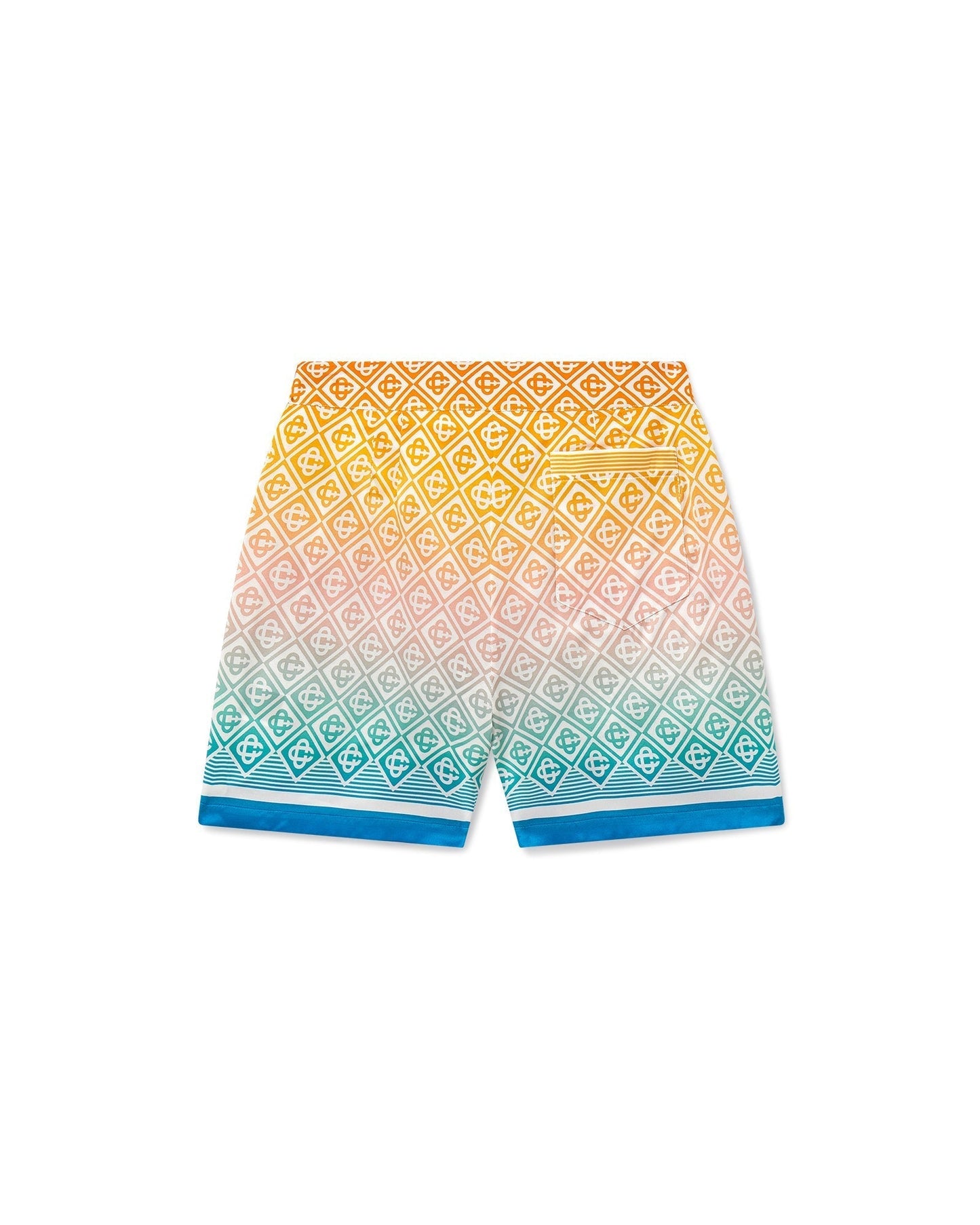Gradient Monogram Silk Tailored Shorts