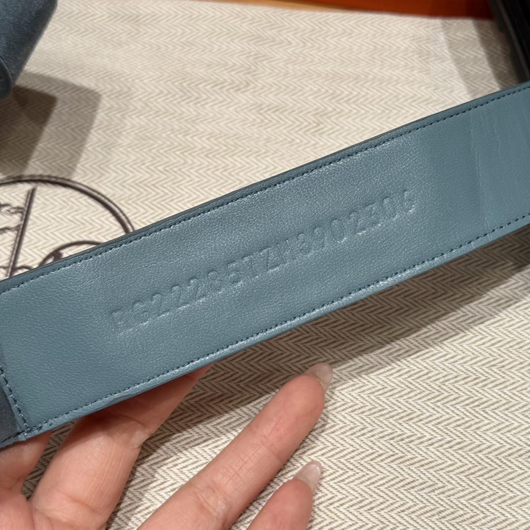 Sandales Chypre Hermès Bleu Daim