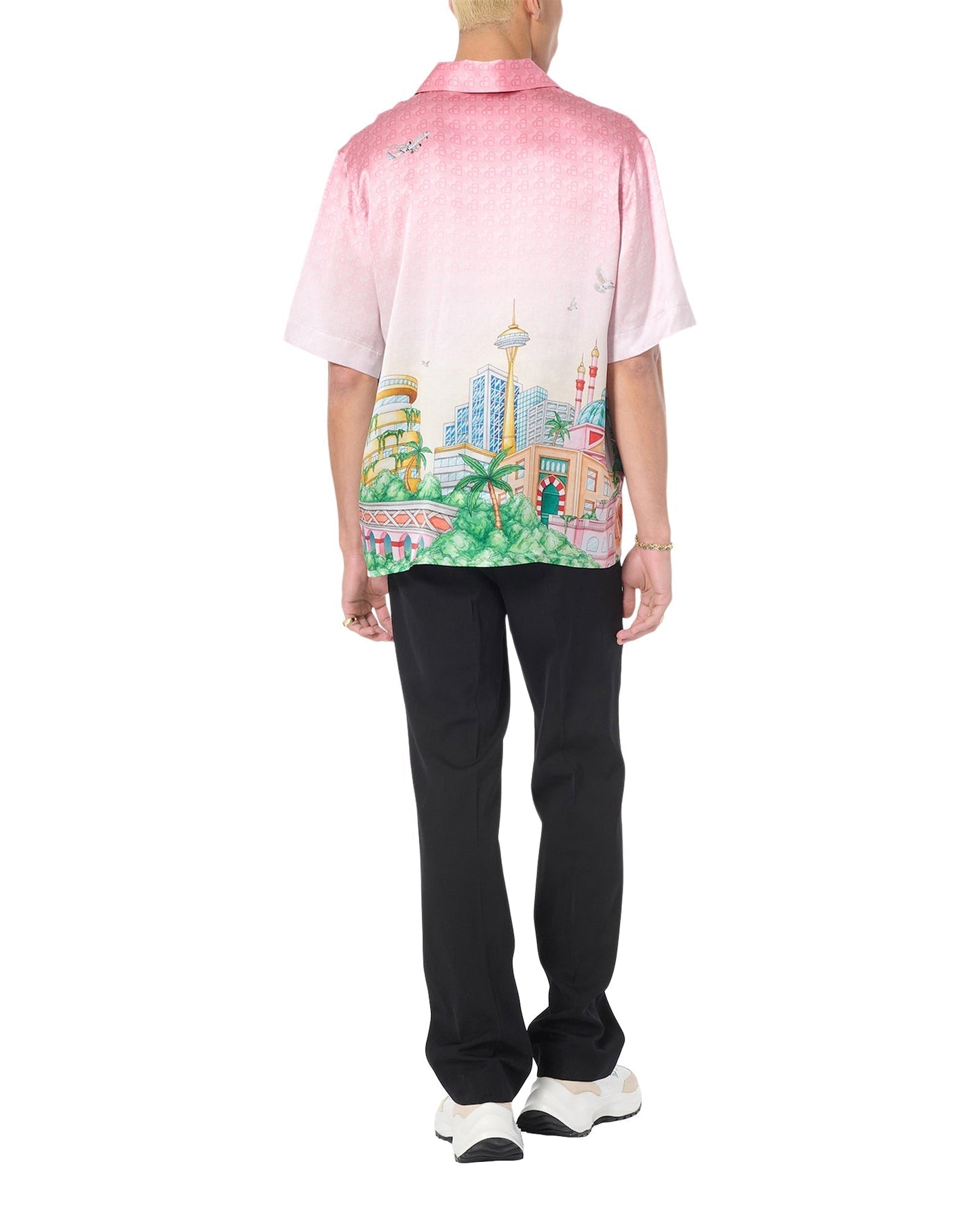 Morning City View Silk Shirt