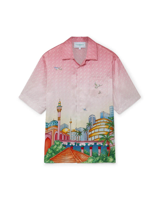 Morning City View Silk Shirt