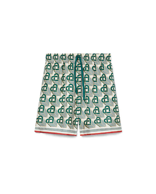 Heart Monogram Silk Short