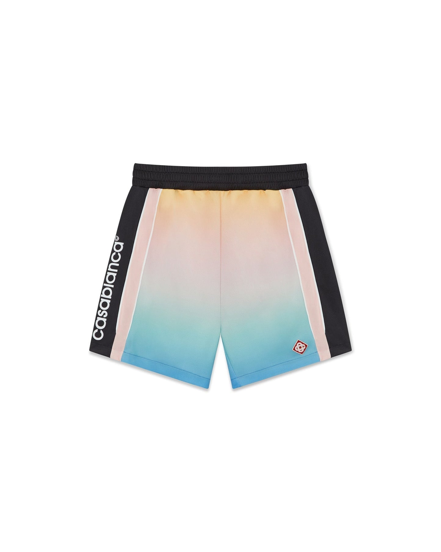 Fußballshorts mit pastellfarbenem Farbverlauf