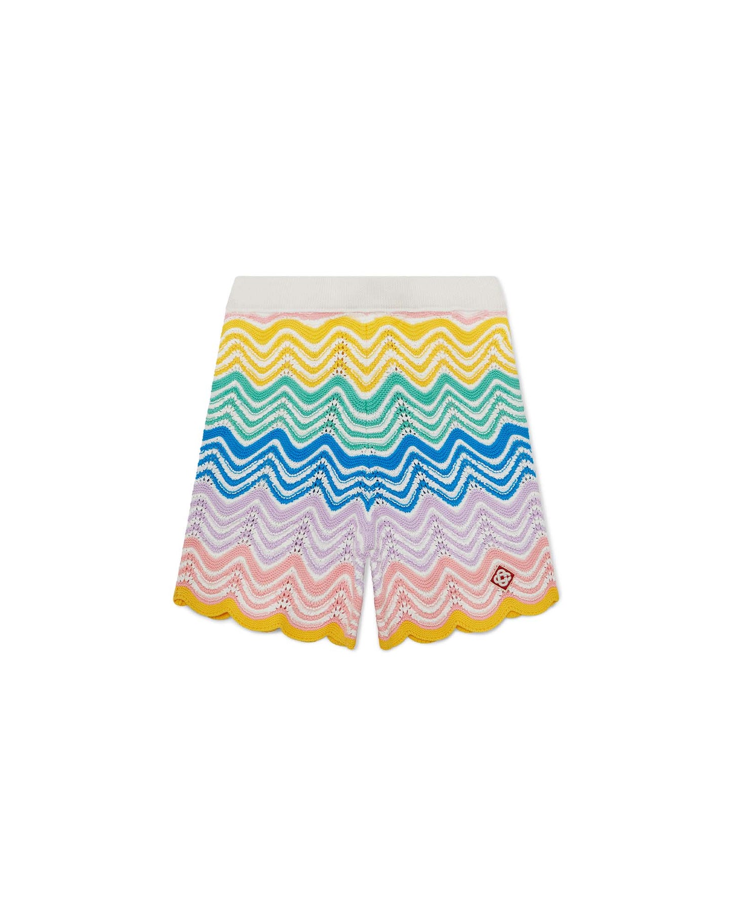 Gradient Wave Knit Shorts