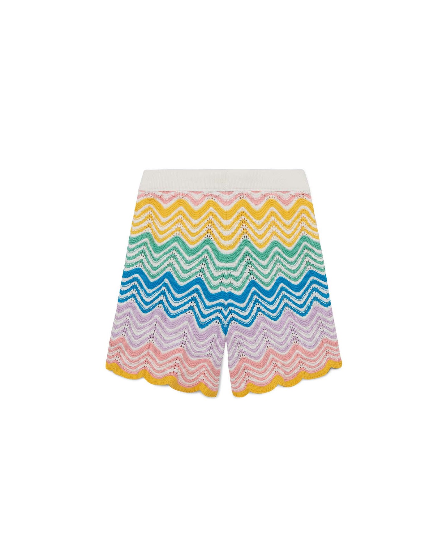 Gradient Wave Knit Shorts
