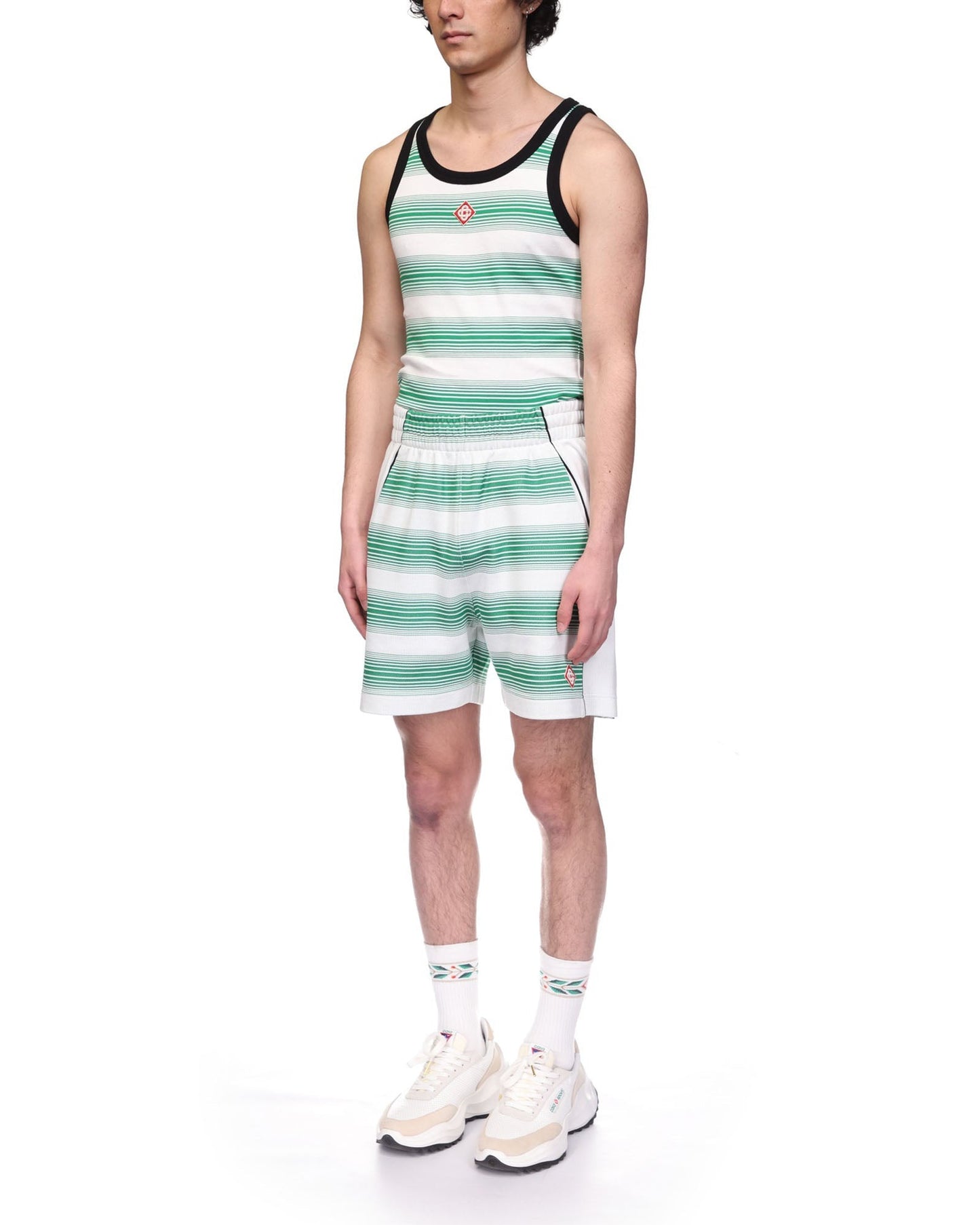 Gradient Stripe Sweatshorts