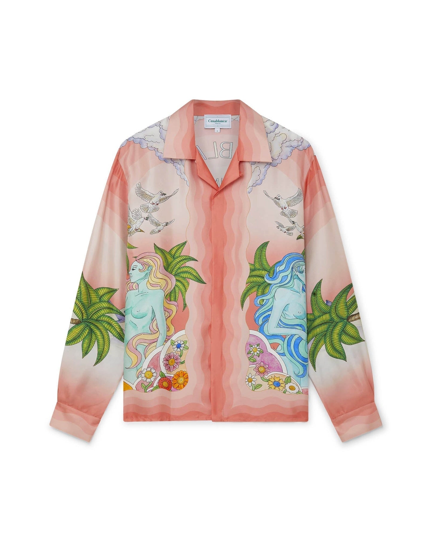 Paix Et Amour Tennis Club Silk Shirt