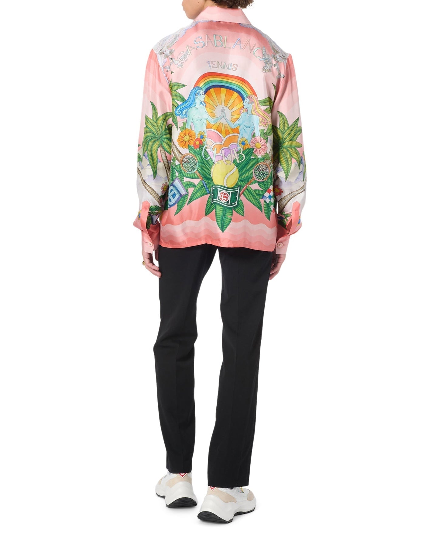 Paix Et Amour Tennis Club Silk Shirt