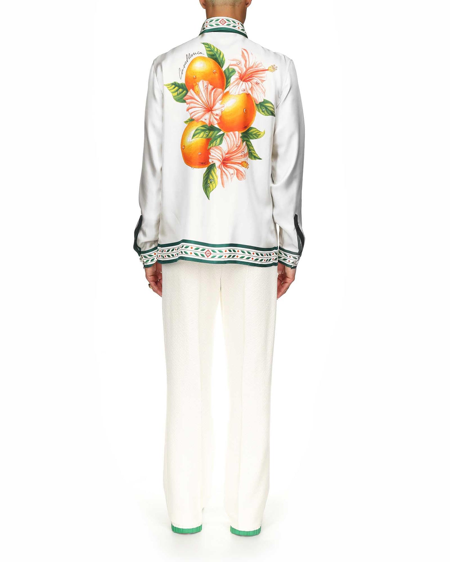 Oranges En Fleur Silk Shirt