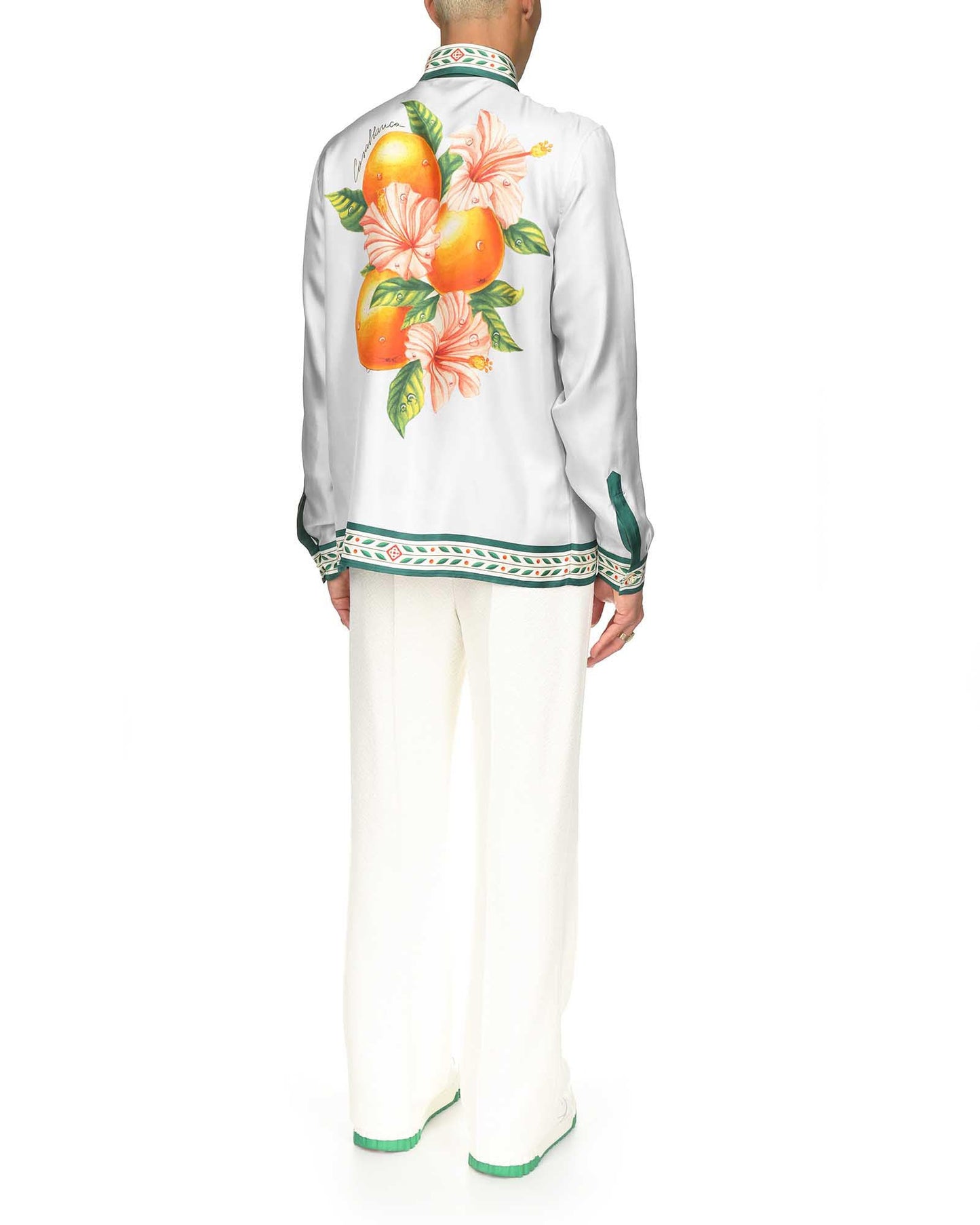 Oranges En Fleur Silk Shirt
