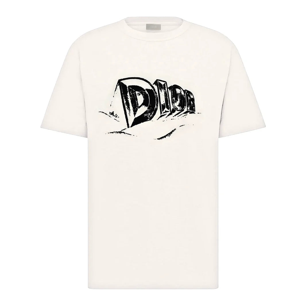 Dior Graffiti White T Shirt
