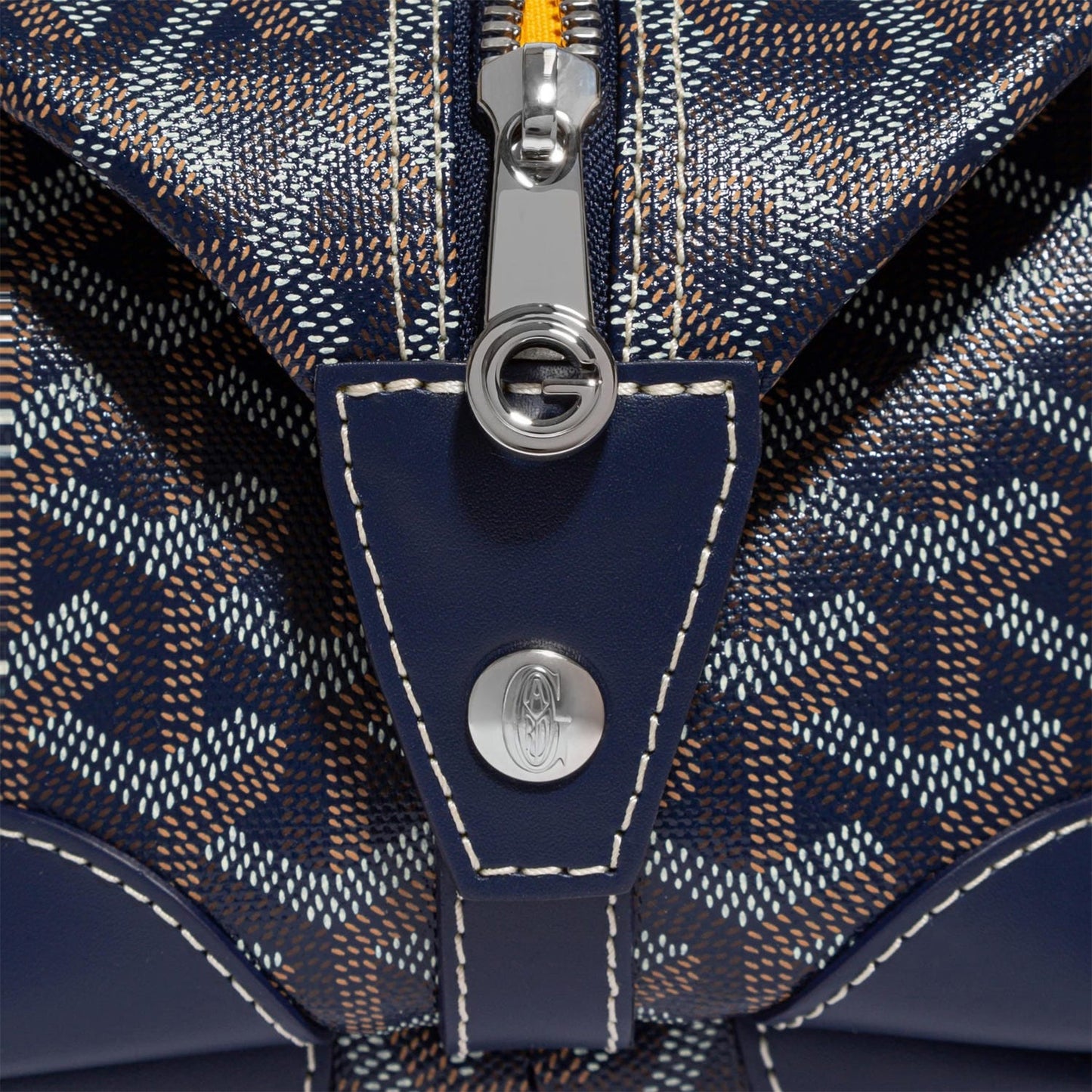 Goyard Bowling 25 Marineblaue Kulturtasche