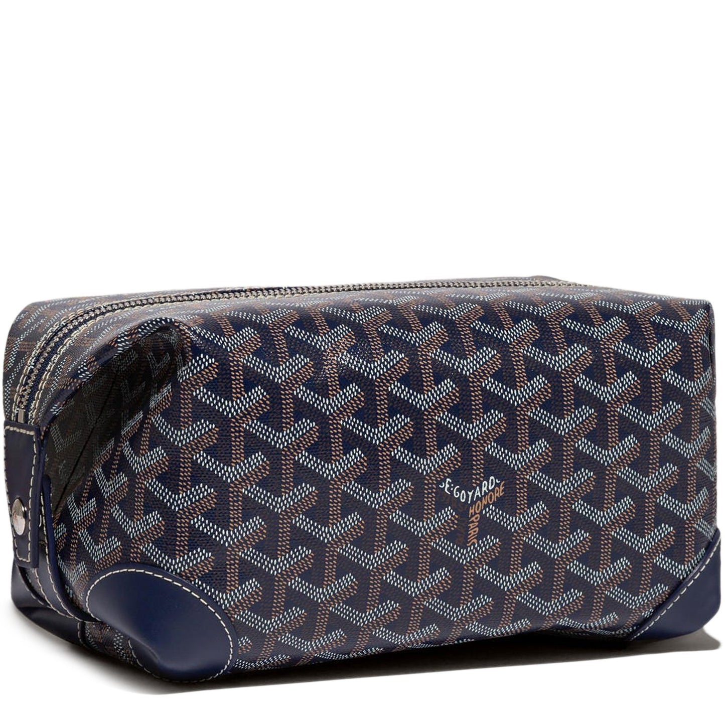 Goyard Bowling 25 Marineblaue Kulturtasche