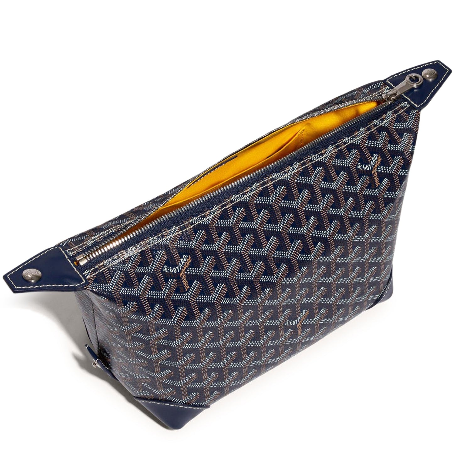 Goyard Bowling 25 Marineblaue Kulturtasche