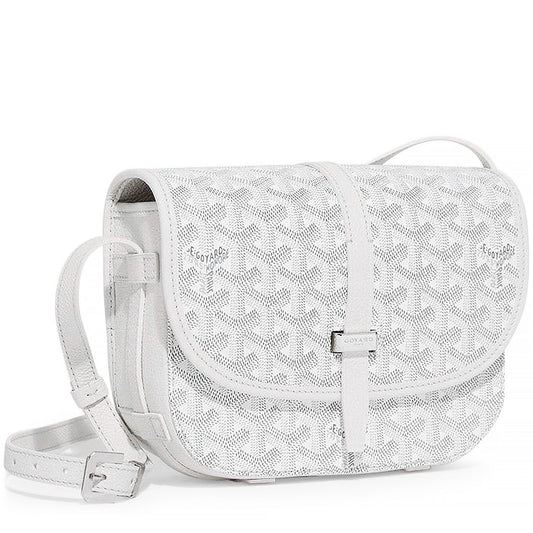 Goyard Belvedere II Weiße PM-Umhängetasche 
