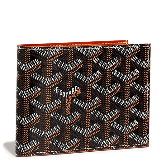Goyard Victoire Schwarz/Hellbraune Geldbörse 