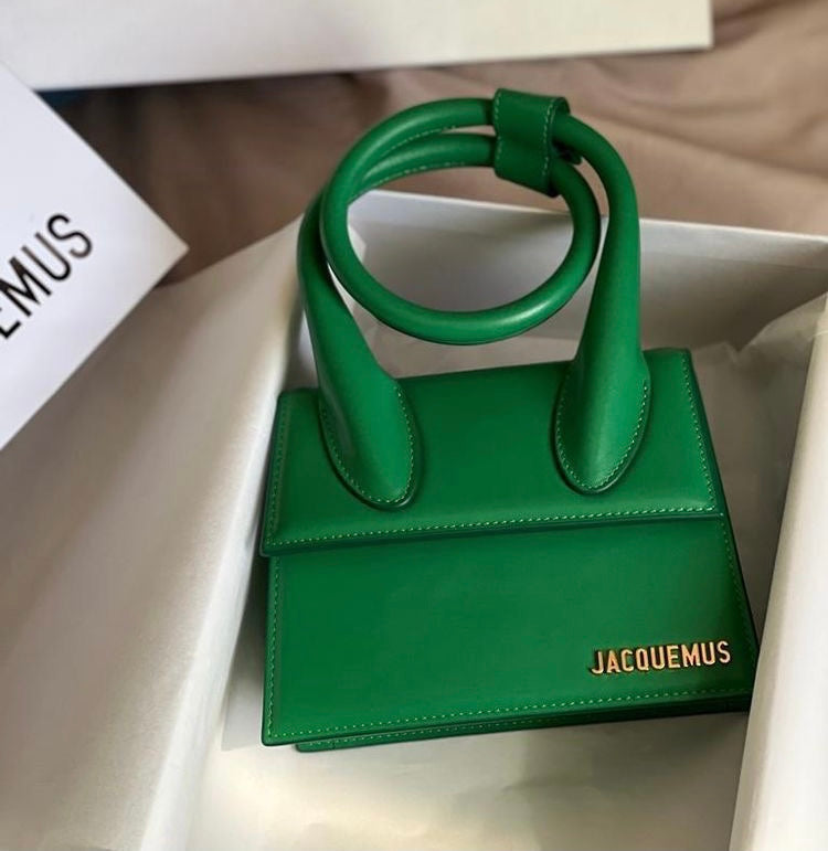 Jacquemus Chiquito Grüne Tasche mit Schleife