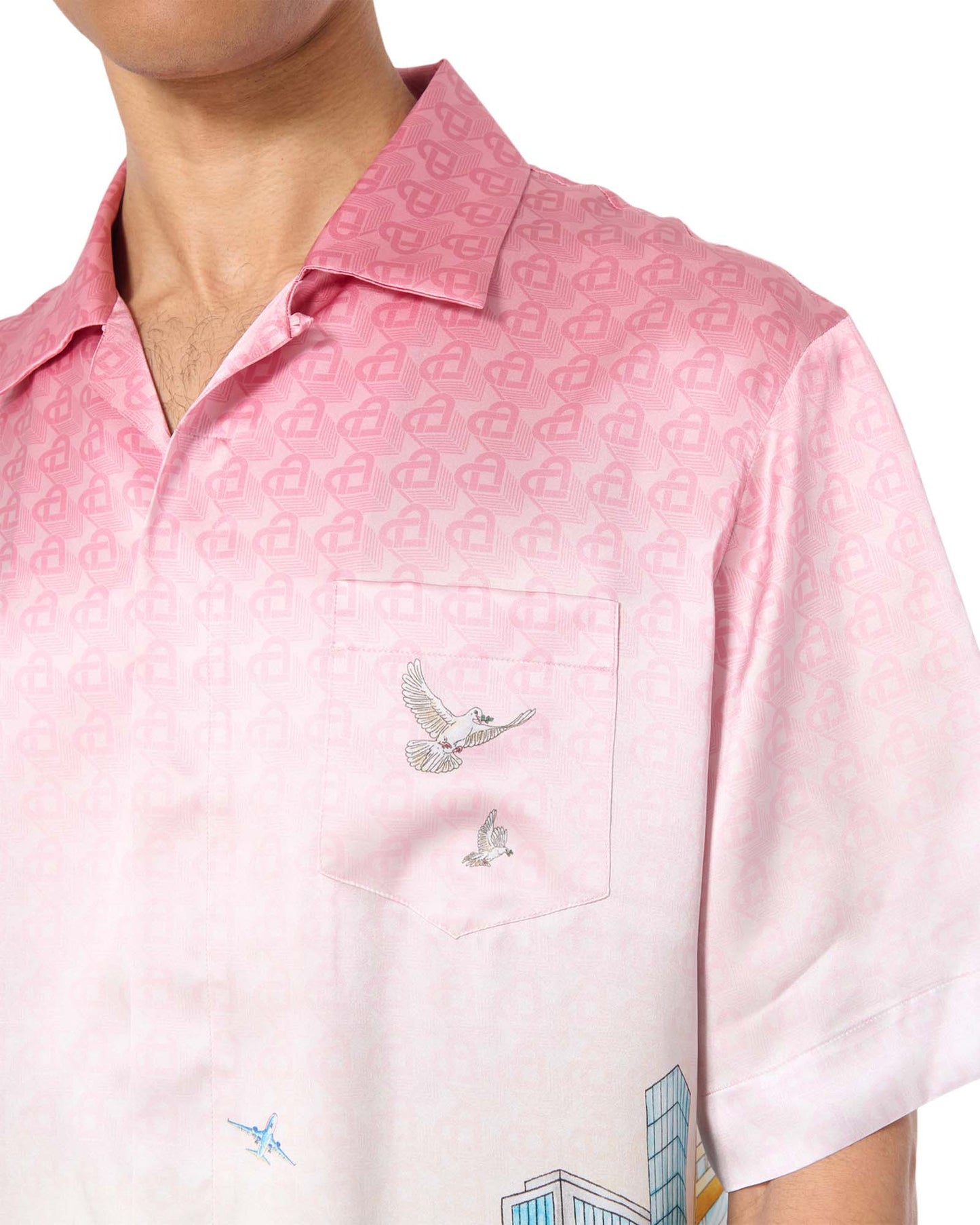 Morning City View Silk Shirt