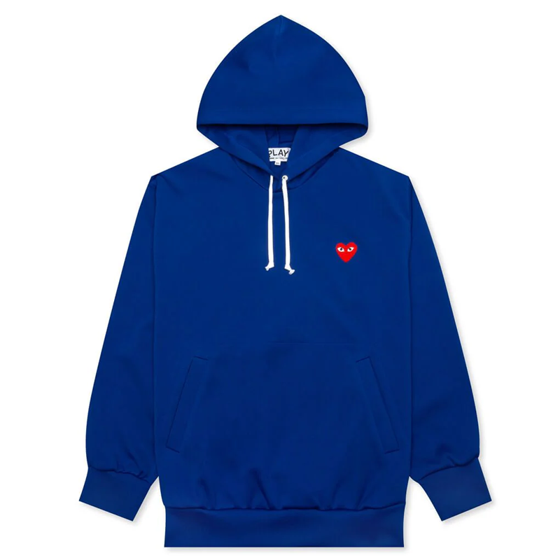 CDG Blauer Kapuzenpullover