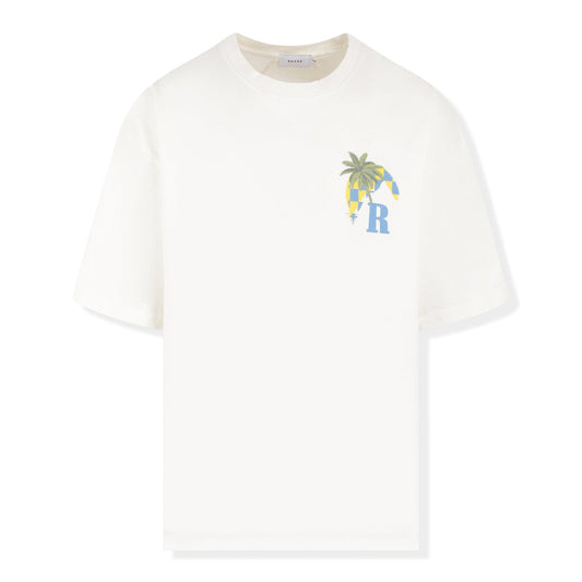 Preloved - Rhude Moonlight Tropics Print Oversized Vintage White T Shirt