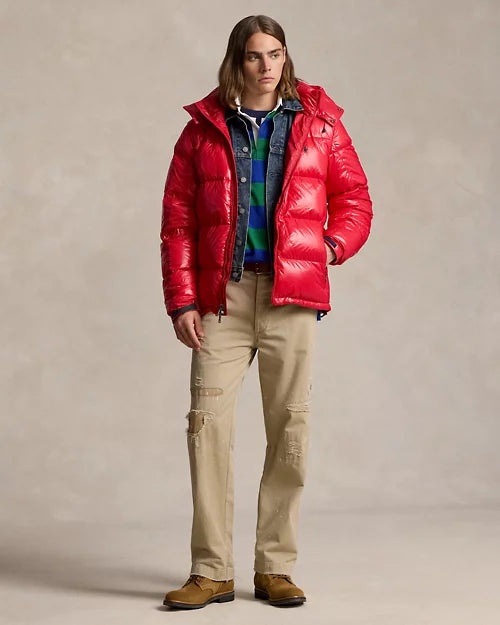 Ralph Lauren glänzende Gorham Daunenjacke