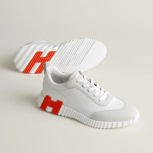 Weiß/orange Hermès-Sneakers
